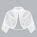 lacy white capelet image